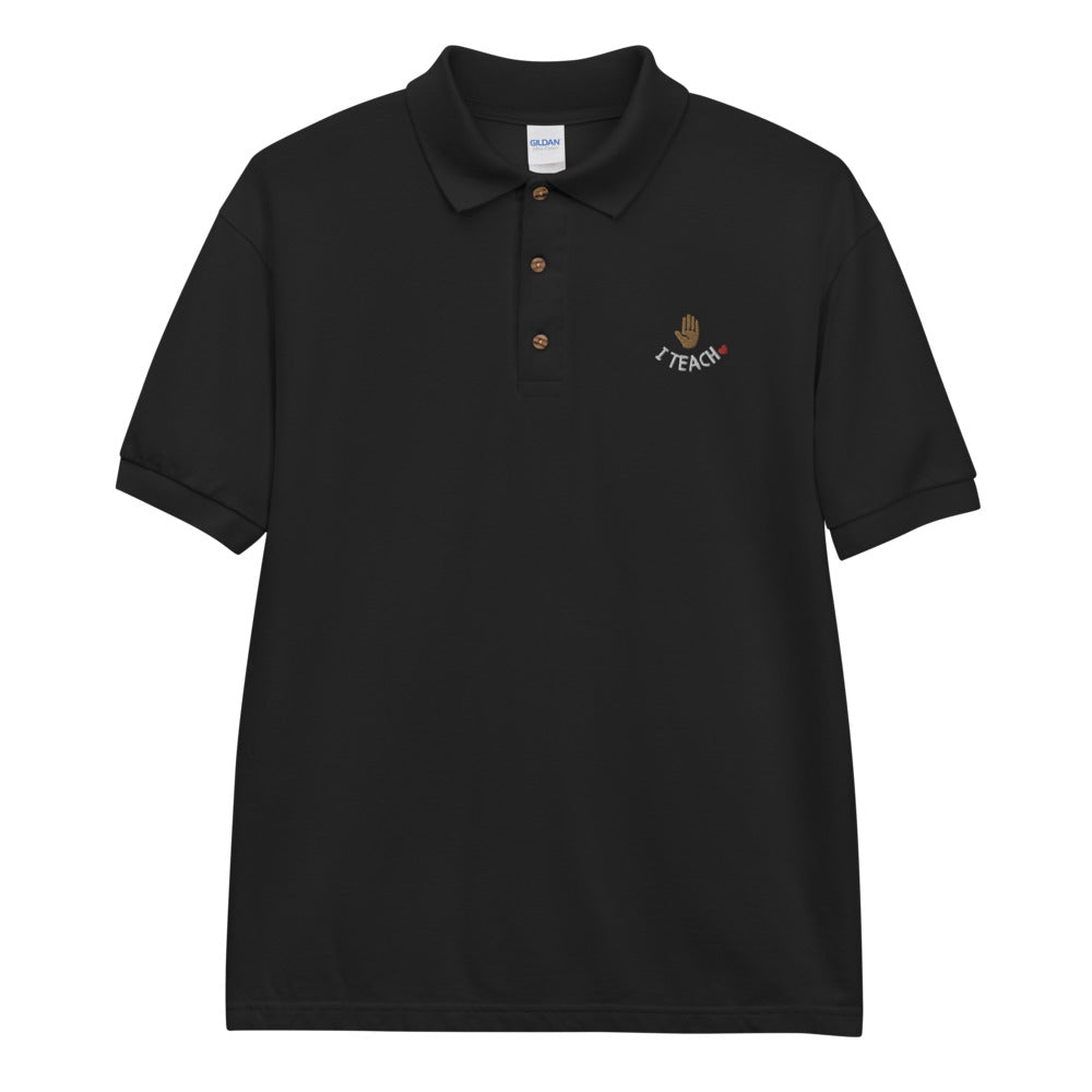 "iTeach" Embroidered Polo Shirt